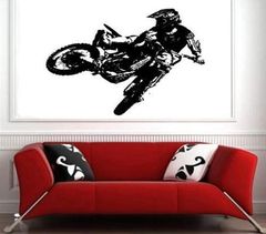 Motocross Dirt Bike Calcomanía Decorativo Para Pared