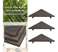 Estantería Flotante 3 Niveles De Madera Y Metal/color Marrón - tienda online