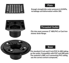 Desagüe De Ducha De Diseño Cuadrado Base De Drenaje De Ducha - comprar en línea