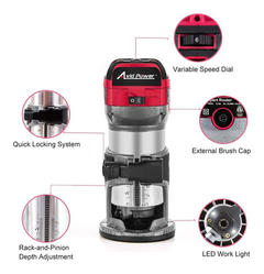 Enrutador Compacto Avid Power De 6.5amp 1.25 Hp + 5 Brocas en internet
