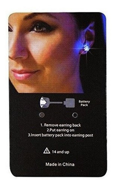 1 Par Pendientes Led Brillante - Danielle's Store