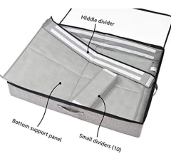 Organizador De Zapatos Para Debajo De La Cama, Divisores - tienda online