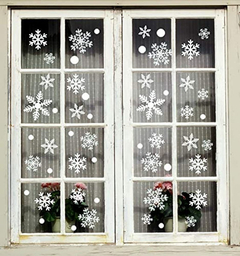 Pegatinas De Copos De Nieve Para Ventana De Navidad - tienda online