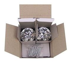 Hosl 10pcs 40mm Forma De Diamante Perilla De Gabinete De Cri en internet
