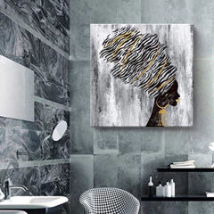 Amatop - Cuadro De Pared Con Marco De Estilo Africano - comprar online