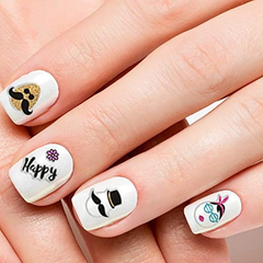 Adurself 24 Autoadhesivos Pegatinas Decoración Manicura - Danielle's Store