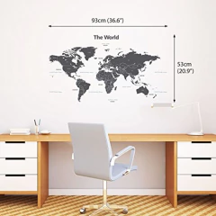 Pegatinas De Pared Para Niños, Diseño De Mapa Del Mundo en internet