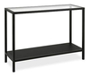 Mesa Auxiliar De Metal Color Negro De 2 Niveles.