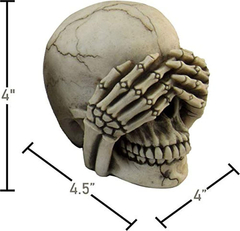 Juego De 3 Figuras Decorativas De Calaveras - tienda online