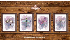 Imagen de Dragonflies Art Hermosas Decoración Del Hogar