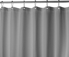 Cortina De Ducha De Tela Gris Para Cuarto De Baño Spa, Hot - tienda online