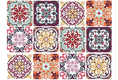 12 Pegatinas De Mosaico Para Azulejos Y Azulejos