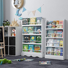 Imagen de Estantería Para Libros,madera Color Blanco/4 Niveles