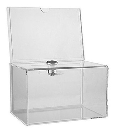 Caja De Colección De Donación De Acrílico