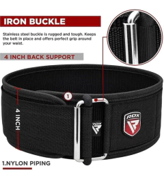 Cinturón De Nylon Rdx, Para Levantamiento De Pesas - Danielle's Store