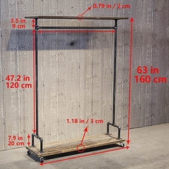 Perchero Con Ruedas Para Tubería Industrial Mbqq, Percheros - tienda online