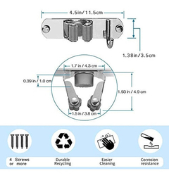 Soporte Para Fregona De Escoba, Montaje En Pared, 2 Piezas, en internet