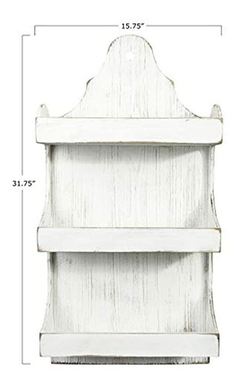 Creative Co-op - Estante De Pared De Madera De 3 Niveles (31 - tienda online