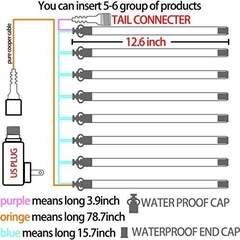 Luces De Lluvia Lluvia De Meteoros Gota De Agua Resistente - tienda online