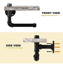 Liantral - Soporte Para Papel Higiénico Con Estante De Mader - Danielle's Store