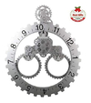 Reloj De Pared Grande Plateado Sevenup Silencioso