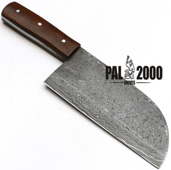 Cuchillo De Carnicero Pal2000, Acero Damasco, 6''