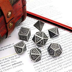 Juego De Dados Metálicos Para Calabozos Y Dragones - Danielle's Store