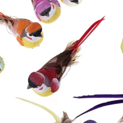 Plumas Artificiales Forma De Pajaro - Danielle's Store