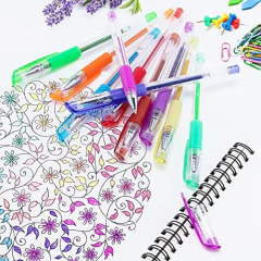 Juego De Rotuladores De Gel Con Purpurina, 33 Colores, Con 4 - tienda online