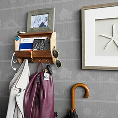 Estante De Pared Con 8 Ganchos Para Colgar Abrigos - comprar online