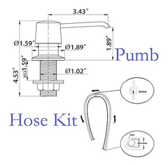 Imagen de Gagal - Kit De Tubo De Extensión Para Dispensador De Jabón