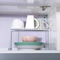 Estantería Multiusos De Metal Color Blanco/6 Unidades. - tienda online