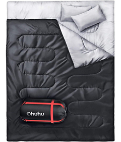 Bolsa De Dormir Doble Con 2 Almohadas Ohuhu, Impermeable