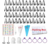 Anslyqa 92 Piezas De Puntas De Manga Pastelera Y Bolsas Con