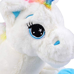 Peluche Diseño De Unicornio Blanco, 15.0in. Georgie Porgy en internet