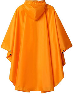 Poncho Para Lluvia Saphirose Con Capucha Y Bolsillos