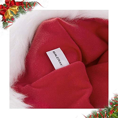 Gorro Navideño Grueso Para Adultos De Felpa Rojo Y Blanco - tienda online
