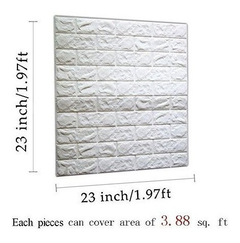 10 Piezas De Pegatinas De Pared De Ladrillo 3d - Danielle's Store