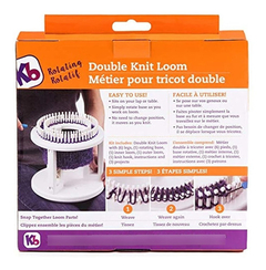 Telar Doble Authentic Knitting Board, Giratorio Y Blanco - comprar online