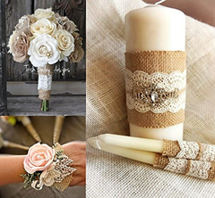 Imagen de Rollo De Cinta 6 Rollos Para Rústico Boda Favor Decoraciones