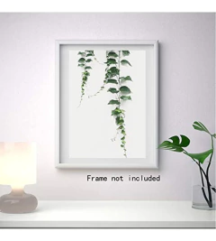 Lienzo Decorativo Para Pared, Diseño De Hojas Verdes - tienda online