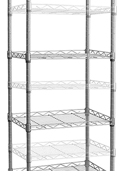 Imagen de Estanterías De Metal De 5 Hilos Estantes Ajustables