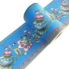 Teemall - Cenefa De Pared Autoadhesiva 3d Con Diseño Flores