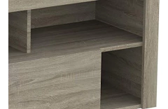 Imagen de Mueble Para Tv Con 5 Estantes De Madera Color Gris.