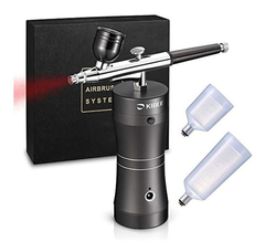 Kibee Kit De Aerógrafo Recargable De Mano Portátil