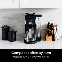 Ninja Cfp201 Dualbrew System Cafetera De 12 Tazas,...