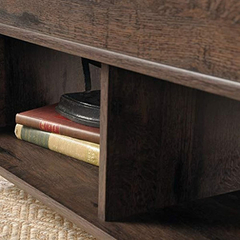 Mesa De Centro De Madera De Roble, Color Marrón, 2 Niveles - tienda online