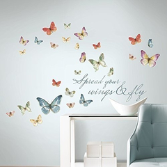 Adhesivos Decorativos Para Pared Diseño De Mariposa