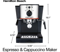 Máquina De Café Expreso Hamilton Beach, Café Con Leche Y Cap - comprar online