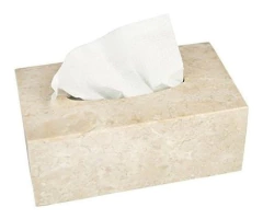 Soporte Para Caja De Tejido Rectangular De Piedra De Mármol - tienda online